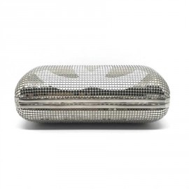 Minaudière CHANEL cristal mesh argent