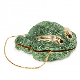 Minaudière JUDITH LIEBER grenouille strass