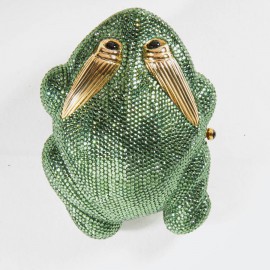 Minaudière JUDITH LIEBER grenouille strass