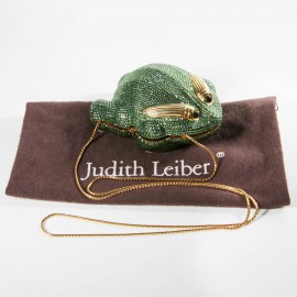 Minaudière JUDITH LIEBER grenouille strass