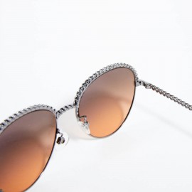 Lunettes de soleil CHANEL avec chaine amovible