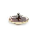 Pin's CHANEL plexi bordeaux