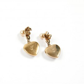 Boucles d'oreille or jaune  925/°°°