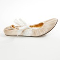 Ballerines t 387.5 LANVIN en soie beige poudré