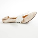 Ballerines t 387.5 LANVIN en soie beige poudré