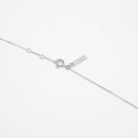 MORGANNE BELLO Petit collier or blanc quartz rose 