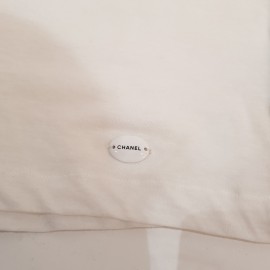 T-shirt T 34 CHANEL coton blanc chaines et brillants 