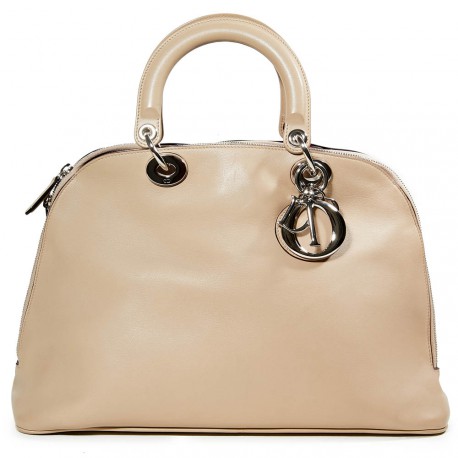 Sac DIOR cuir d'agneau beige