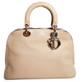 Sac DIOR cuir d'agneau beige