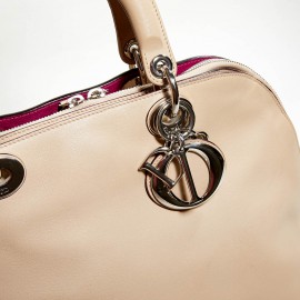 Sac DIOR cuir d'agneau beige