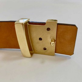 LOUIS VUITTON Ceinture Alligator marron