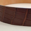 LOUIS VUITTON Ceinture Alligator marron