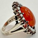 Bague orange ancienne