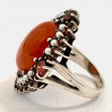 Bague orange ancienne