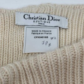 Cache-cou CHRISTIAN DIOR cachemire écru