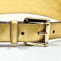 Gucci golden leather belt 