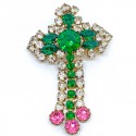 broche croix anonyme