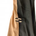 Collants CHANEL bicolores beiges et noirs