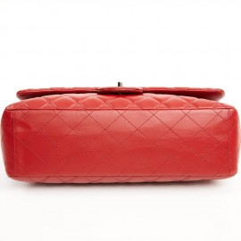 Sac Jumbo CHANEL cuir d'agneau rouge