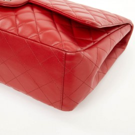 Sac Jumbo CHANEL cuir d'agneau rouge