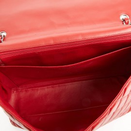 Sac Jumbo CHANEL cuir d'agneau rouge