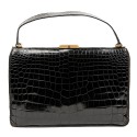 Sac Alligator noir vintage