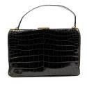 Sac Alligator noir vintage