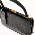 Sac Alligator noir vintage