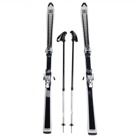 Skis CHANEL noir et blanc