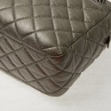 Sac Caméra Chanel GM cuir or bronze pâle mat