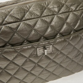 Sac Caméra Chanel GM cuir or bronze pâle mat