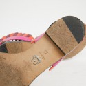 Sandales T 38 PAULA CADEMARTORI cuir multicolore