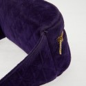 Ceinture banane CHANEL velours violet Vintage