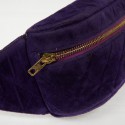 Ceinture banane CHANEL velours violet Vintage