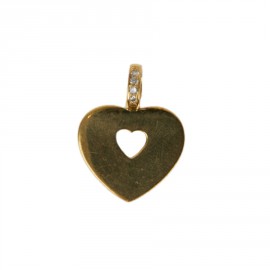 Pendentif Coeur secret POIRAY Or 750/°°°