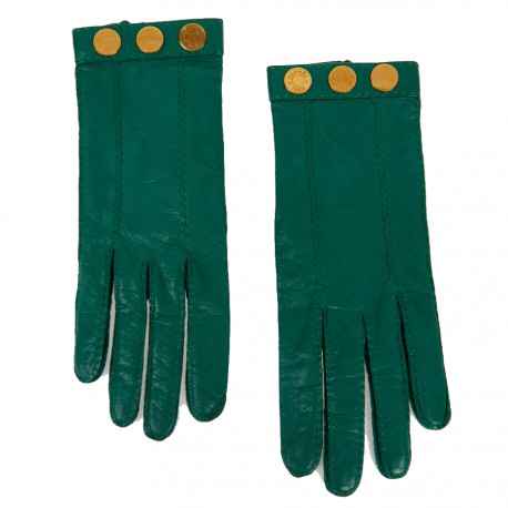 Gants HERMES cuir d'agneau...