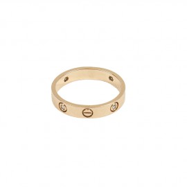 Bague Love CARTIER avec 4 diamants or 750/°°° 