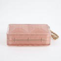 CHANEL Rectangular Clutch in Pink Plexiglass