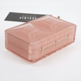 CHANEL Rectangular Clutch in Pink Plexiglass