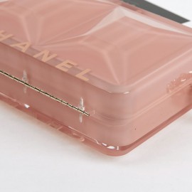 CHANEL Rectangular Clutch in Pink Plexiglass