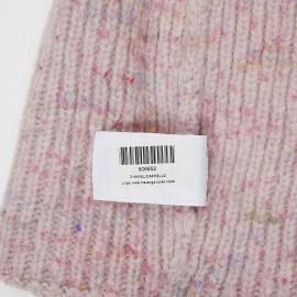 Ensemble bonnet et écharpe CHANEL rose 