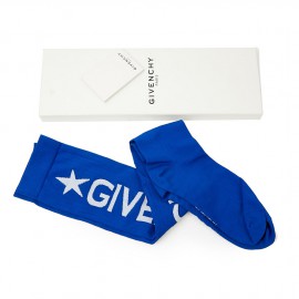 Chaussettes hautes GIVENCHY  bleu électrique