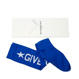 Chaussettes hautes GIVENCHY  bleu électrique