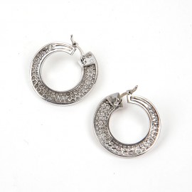 boucles d'oreille or blanc autres marques