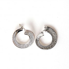 boucles d'oreille or blanc autres marques