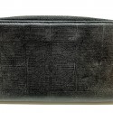 CHANEL Vintage Long Wallet in Black Leather