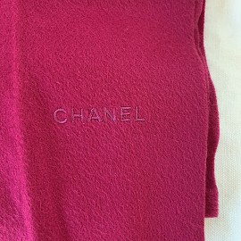 Écharpe CHANEL cachemire fushia