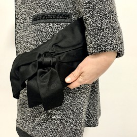 Pochette VALENTINO soie noire