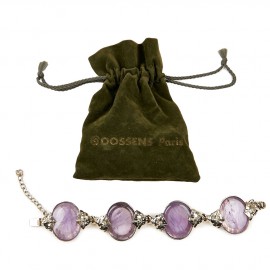 Bracelet GOOSSENS pierres violettes