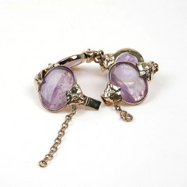 Bracelet GOOSSENS pierres violettes